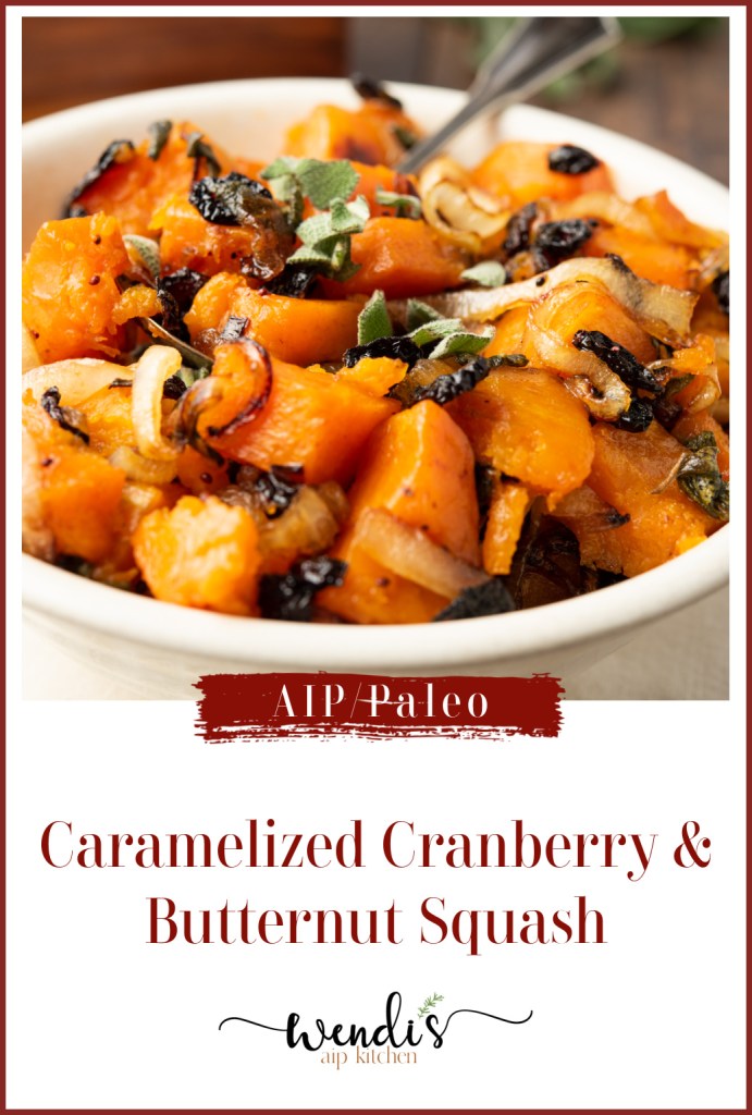 Caramelized Cranberry & Butternut Squash Pinterest Pin