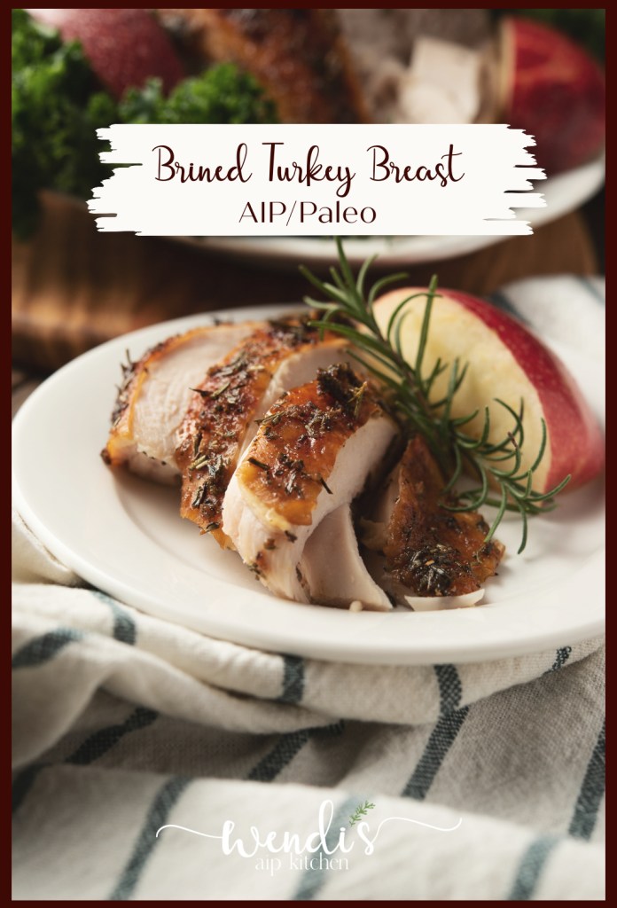 This is a Pinterest pin for Brined Turkey Breast.